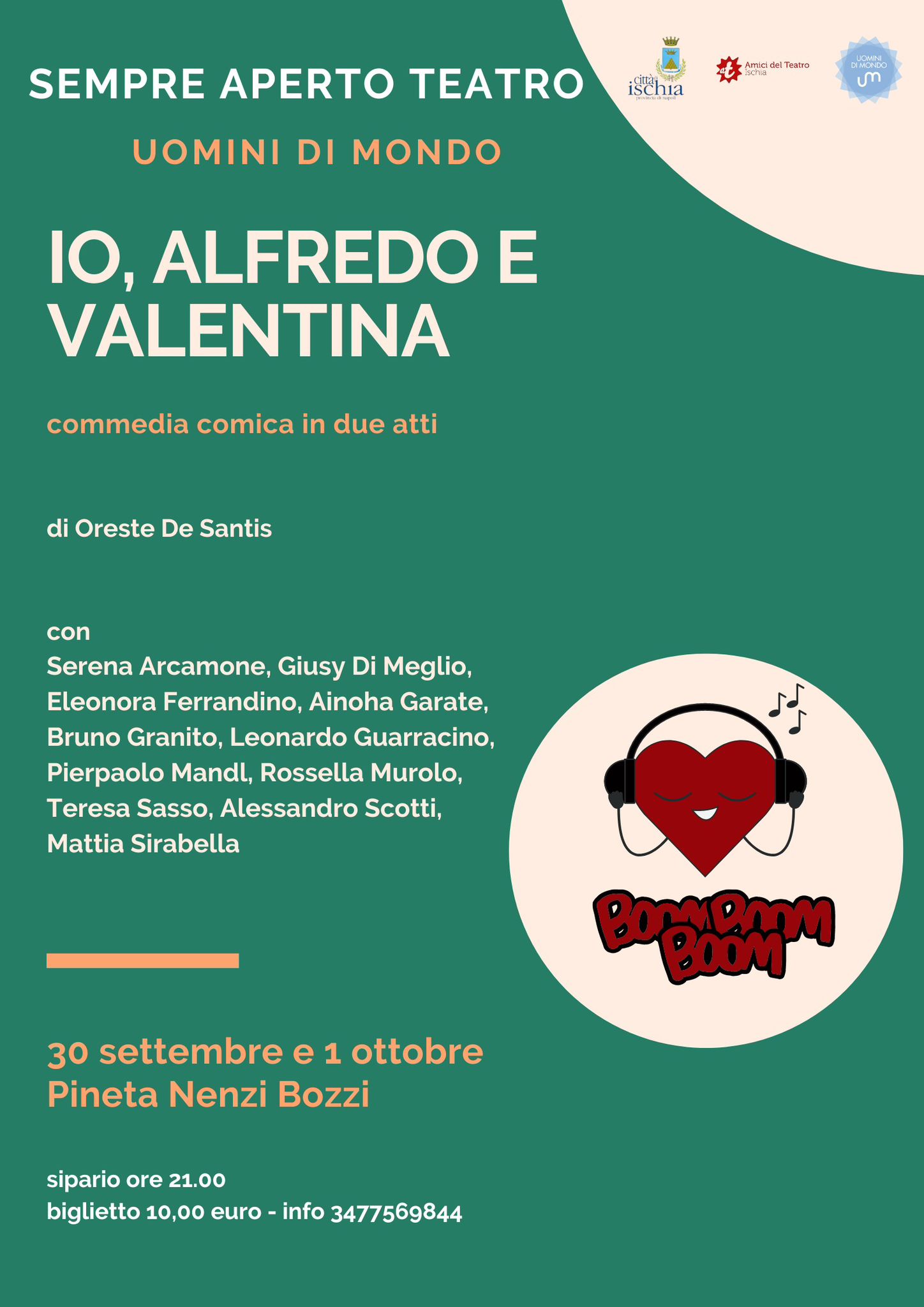 Sempre aperto teatro :IO, ALFREDO E VALENTINA