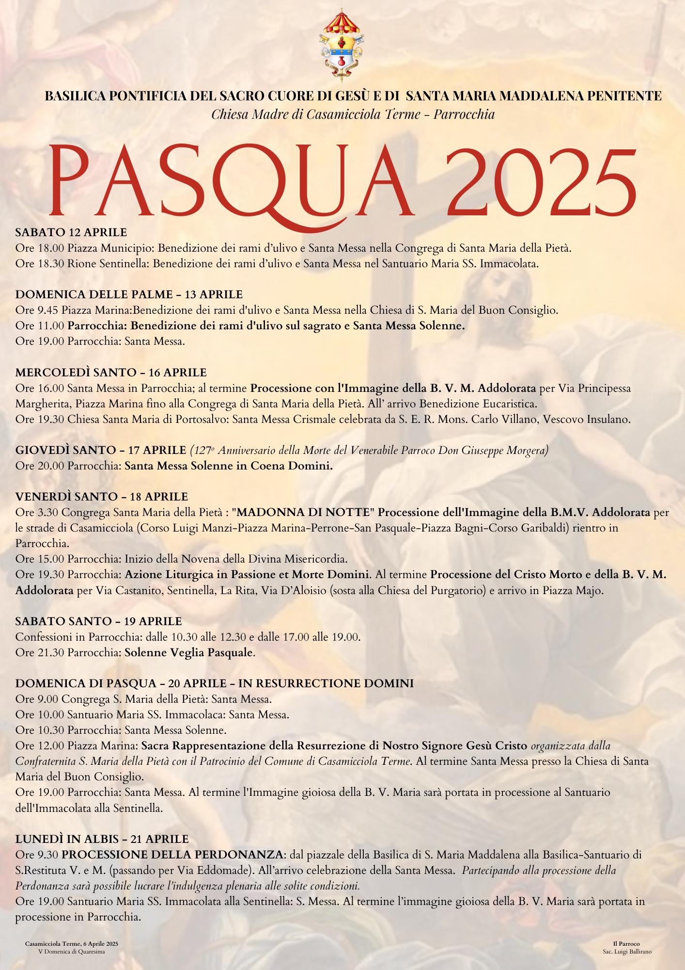 Pasqua 2025 a Casamicciola: MADONNA DI NOTTE
