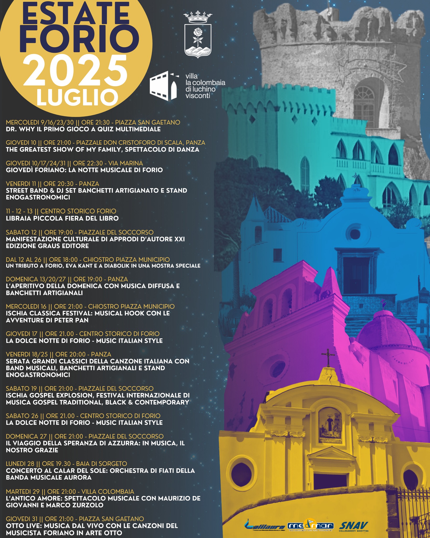 Estate Forio 2025: un tributo a Forio, Eva Kant e a Diabolik