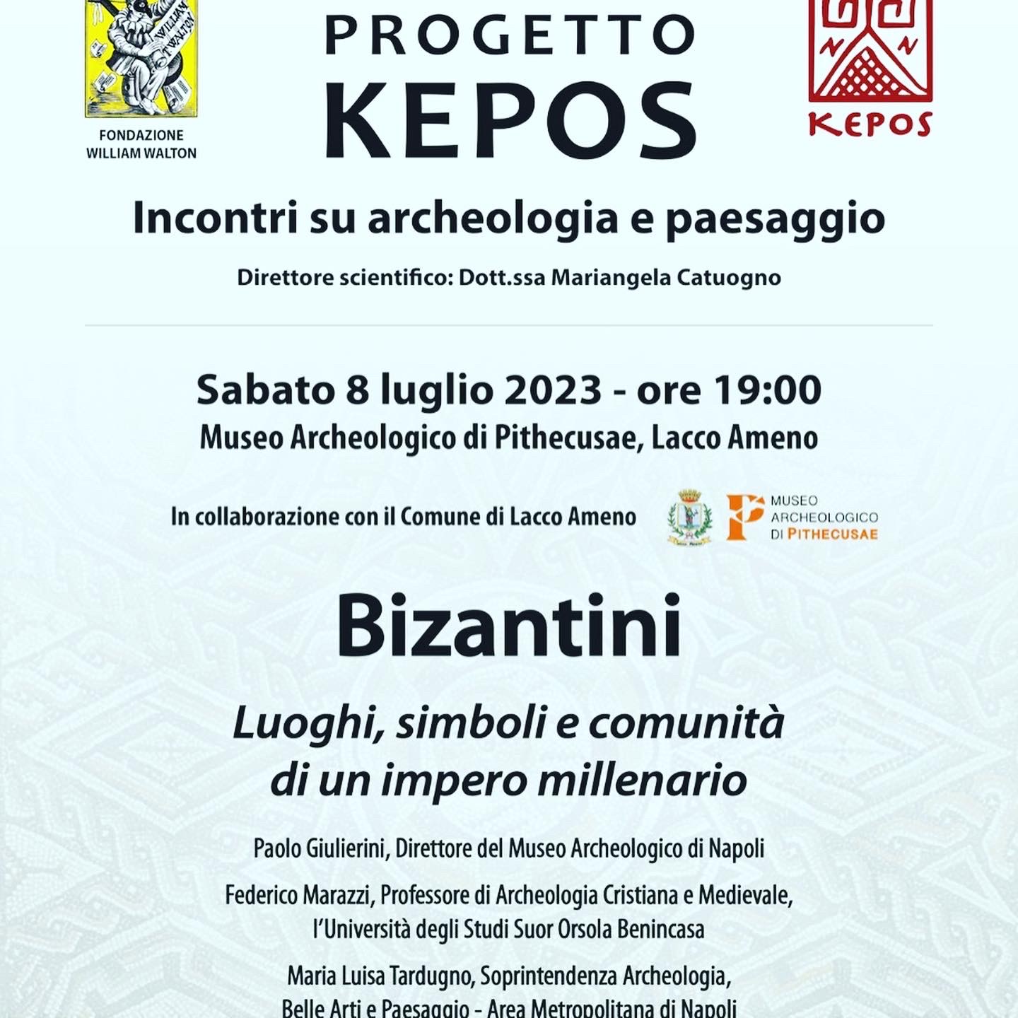  KEPOS - FONDAZIONE WILLIAM WALTON: Bizantini. Luoghi, simboli e comunità di un impero millenario