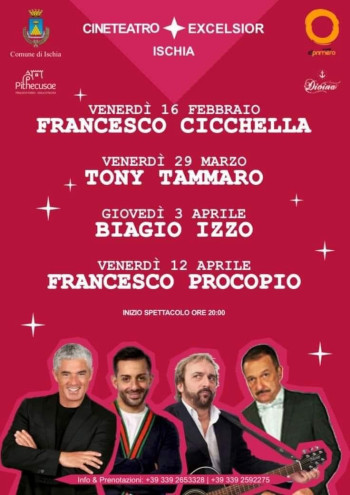 Il grande spettacolo al cinema excelsior di Ischia: Tony Tammaro